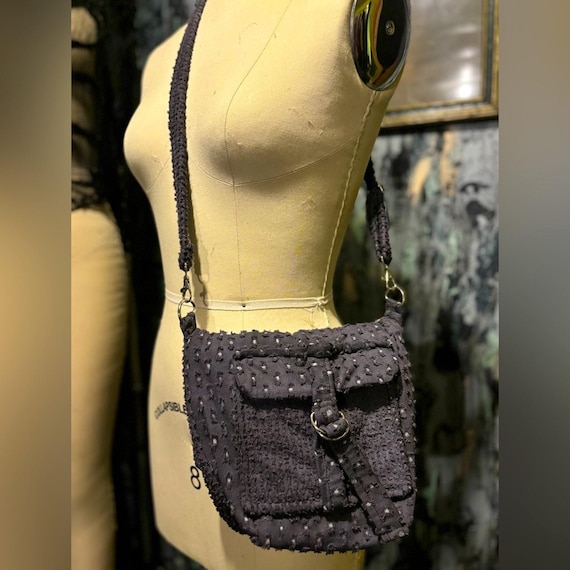 RagLuxe Denim Distressed Crossbody Purse Bag