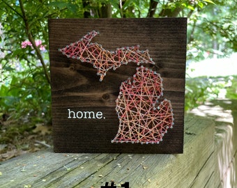 Michigan Home String Art