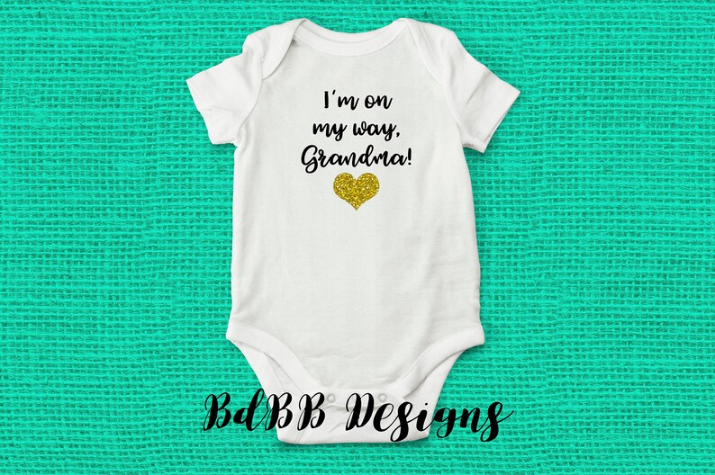 baby announcement onesie grandparents