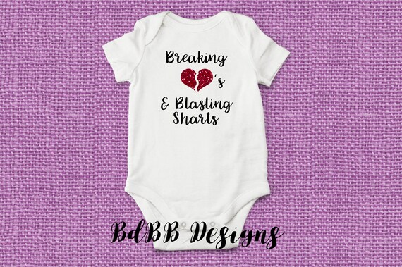 Break Hearts Blast Farts Gerber OnesieAdorable Smelly Stinky Baby Romper