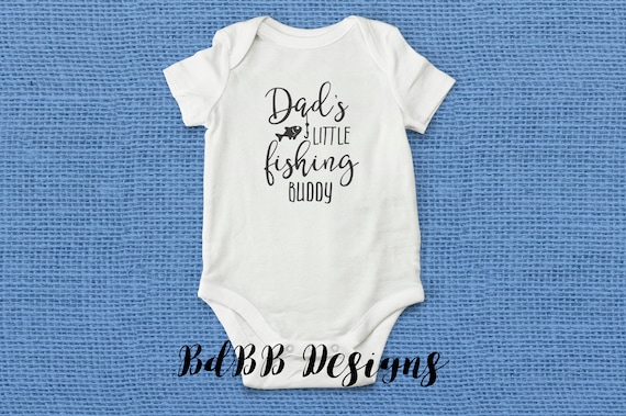 Learn Crawl Walk Fish Gerber OnesieCute Angler Lure Fishing Baby Romper