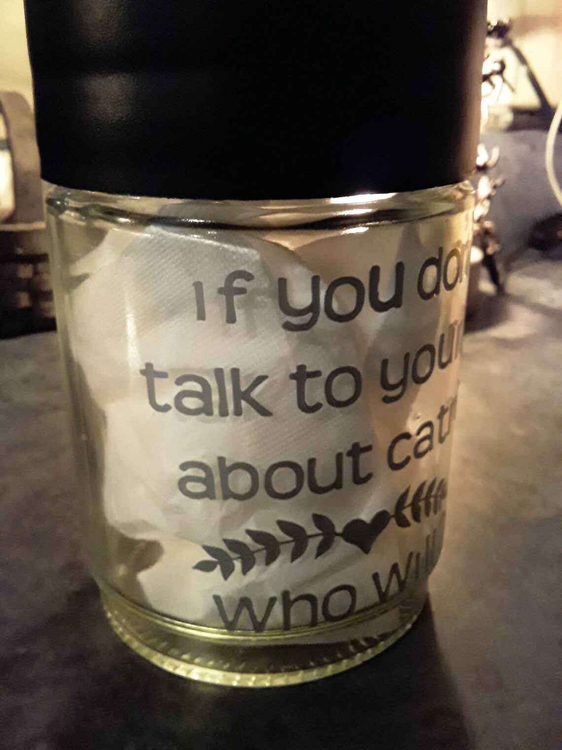 Funny cat treat jar catnip jar catnip cat gift cat mom Etsy