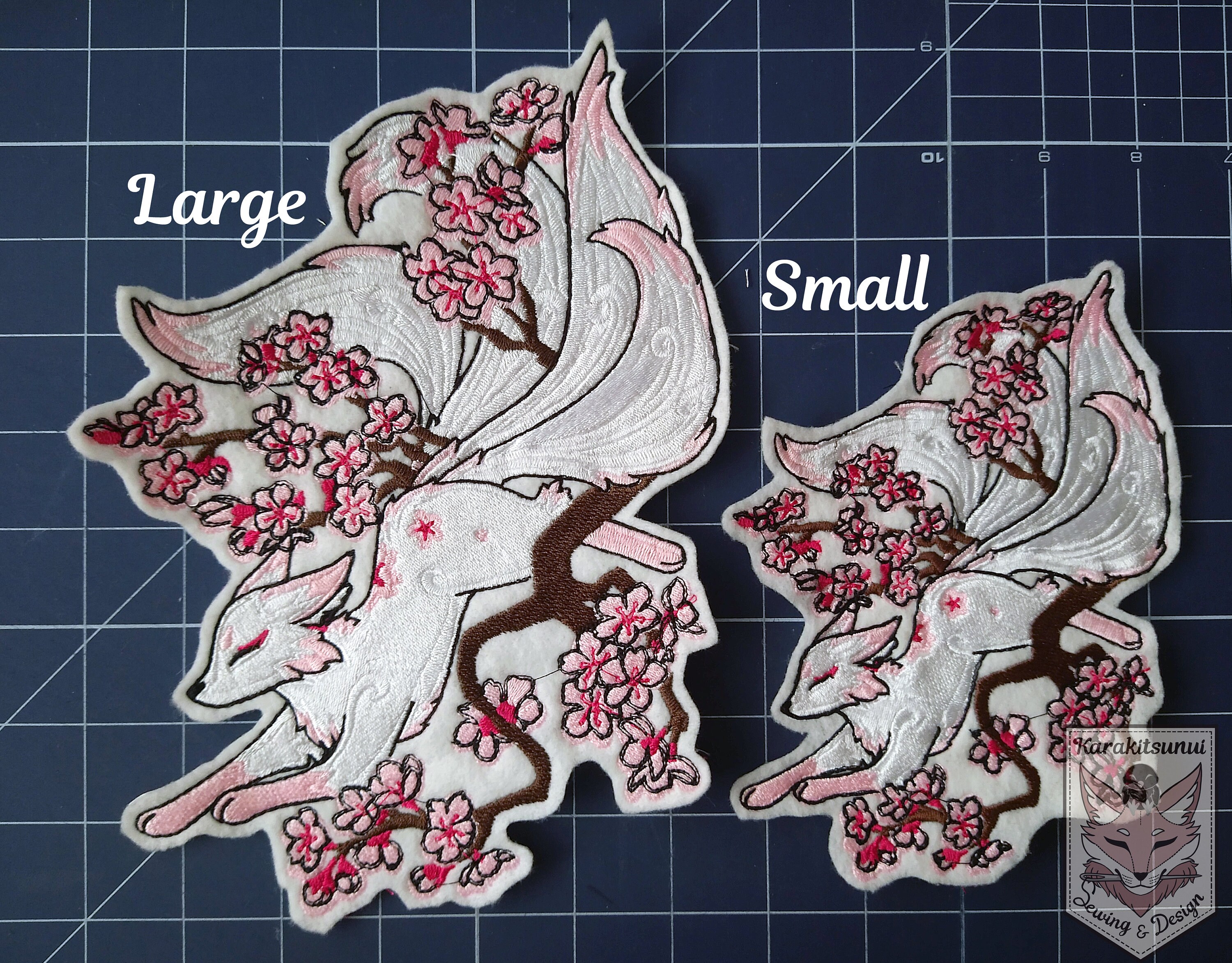 EMBROIDERED CHERRY BLOSSOM PATCHES – The Huntington Store