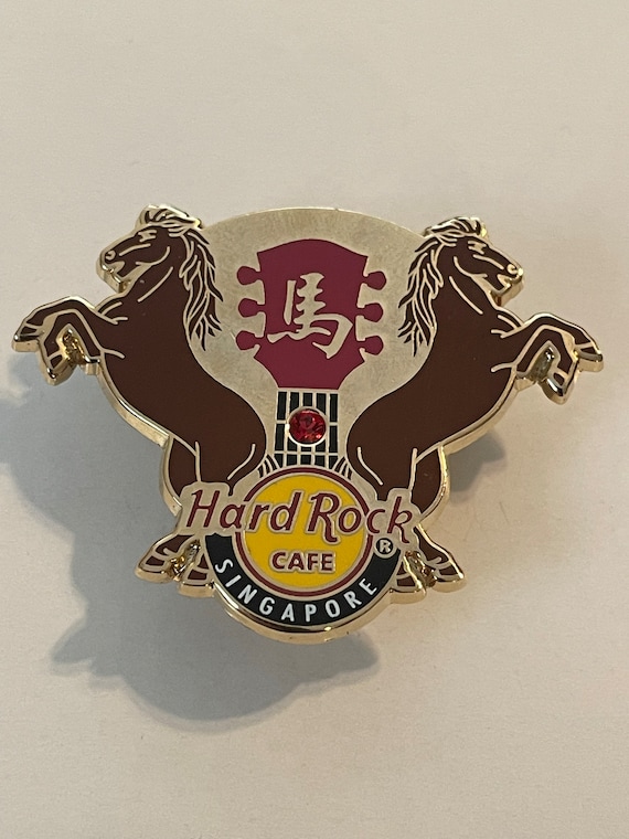 Hard Rock Cafe pin Singapore 2 Horses