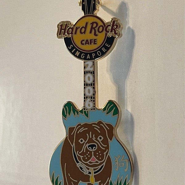 Hard Rock Cafe pin  Singapore 2006 dog