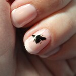 24 honey bee vinyl nail decals available in 20 colours including holographic. Nail stickers, nail decals, nail vinyls, bumblebee, insect,