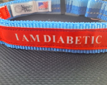 Diabetic dog collar for large to XL
