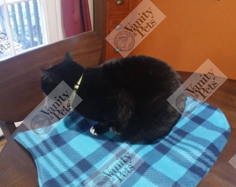 Let me work, Cat Trow blanket catnip infused