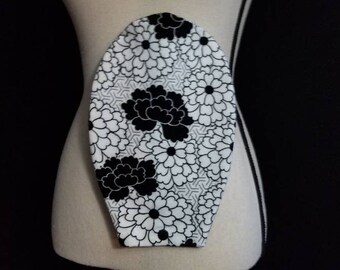 Ostomy Bag Cover, Flowers, Flannel, Open End, Snap Closure, Colostomy Bag Cover, Stoma Bag Cover, Ileostomy, Urostomy, Pouch Cover