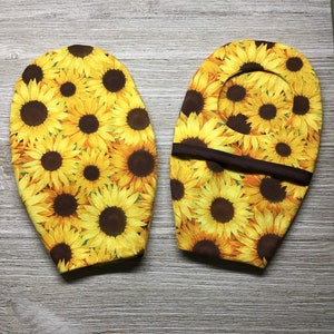 Ostomy Bag Cover, COTTON, Open End, Snap Closure, Colostomy Bag Cover, Stoma Cover, Ileostomy, Urostomy, Pouch Cover, sunflower