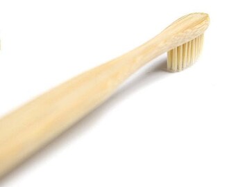 Adult Bamboo Toothbrush, Bamboo Fiber Toothbrush, Toothbrush Wooden Handle, Biodegradable Toothbrush, Gift