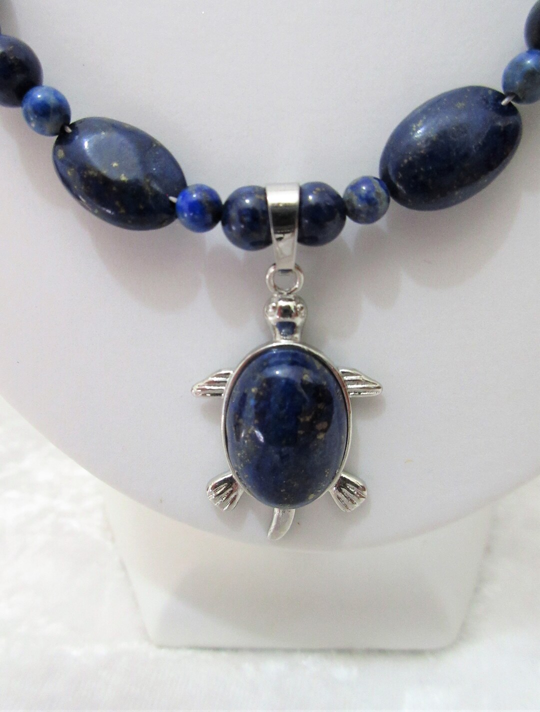 Pendentif en Lapis Lazuli (réf ll7) | Cœur de Pierres