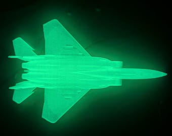 Scale F-15 Fighter Jet Model - 3 sizes - Glow-in-the-Dark, Flexible & Durable 3D-Printed Aircraft Gift