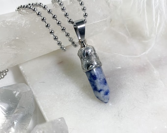 Urn Necklace, Crystal Point Cremation Necklace, Cremation Jewelry, Memorial Jewelry, Keepsake, Urn Pendant, Mourning Jewelry, Crystal Urn