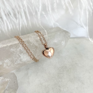 Cremation Urn Necklace, Urn Jewelry, Rose Gold Heart Urn, Womans Urn Pendant, Cremation Necklace, Memorial Jewelry, Cremation Jewelry