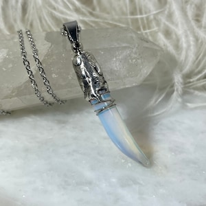 Collier urne funéraire en opaline fait main | Bijoux commémoratifs souvenir