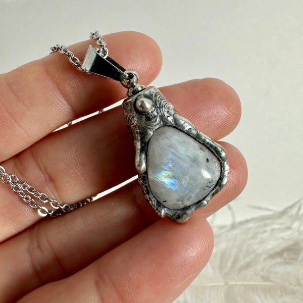 Moonstone Urn Necklace, Girls Urn, Womans Urn Pendant, Cremation Necklace, Memorial Jewelry, Cremation Jewelry, Baby Urn, Pet Urn