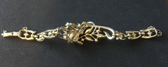 Stamped Coro rhinestone bracelet - image 7