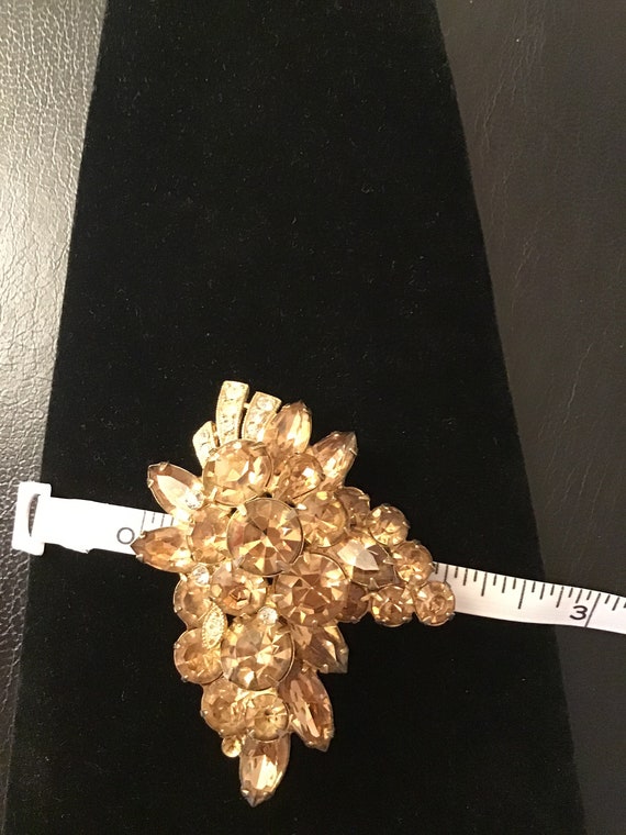 Eisenberg champagne topaz  Brooch - image 5