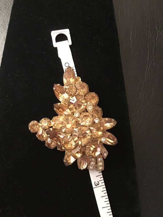 Eisenberg champagne topaz  Brooch - image 4