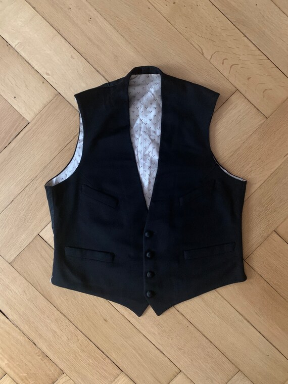 Edwardian / Victorian Waistcoat - Black - 1910
