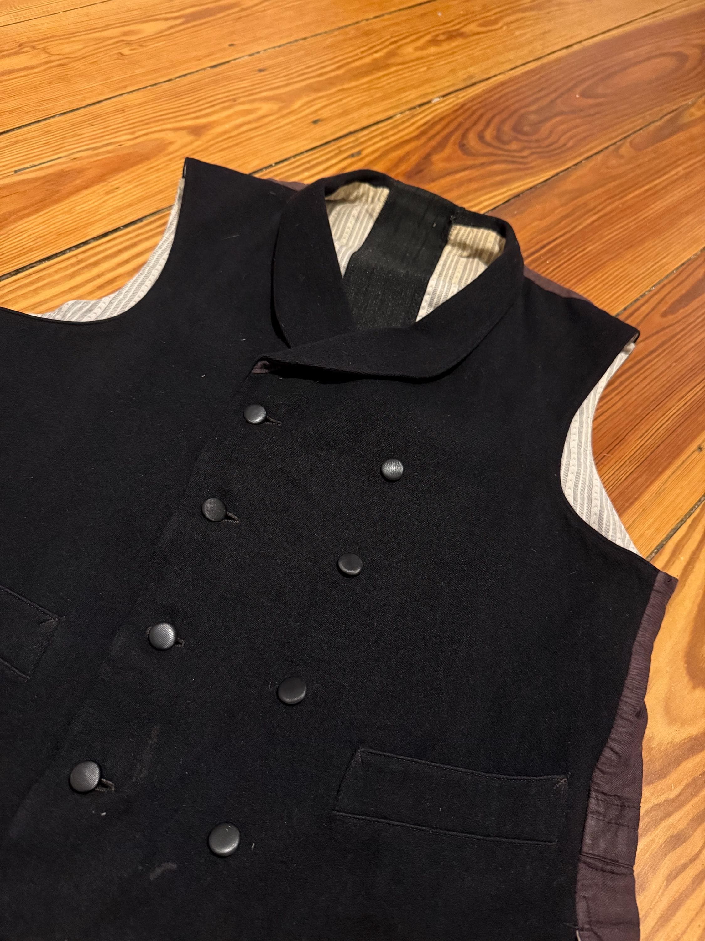 Victorian / Edwardian - Double Breasted Waistcoat / Vest - 1900s