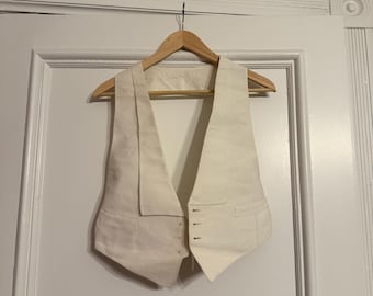 Victorian / Edwardian - White Tie Waistcoat / Vest - 1900s / 1910s