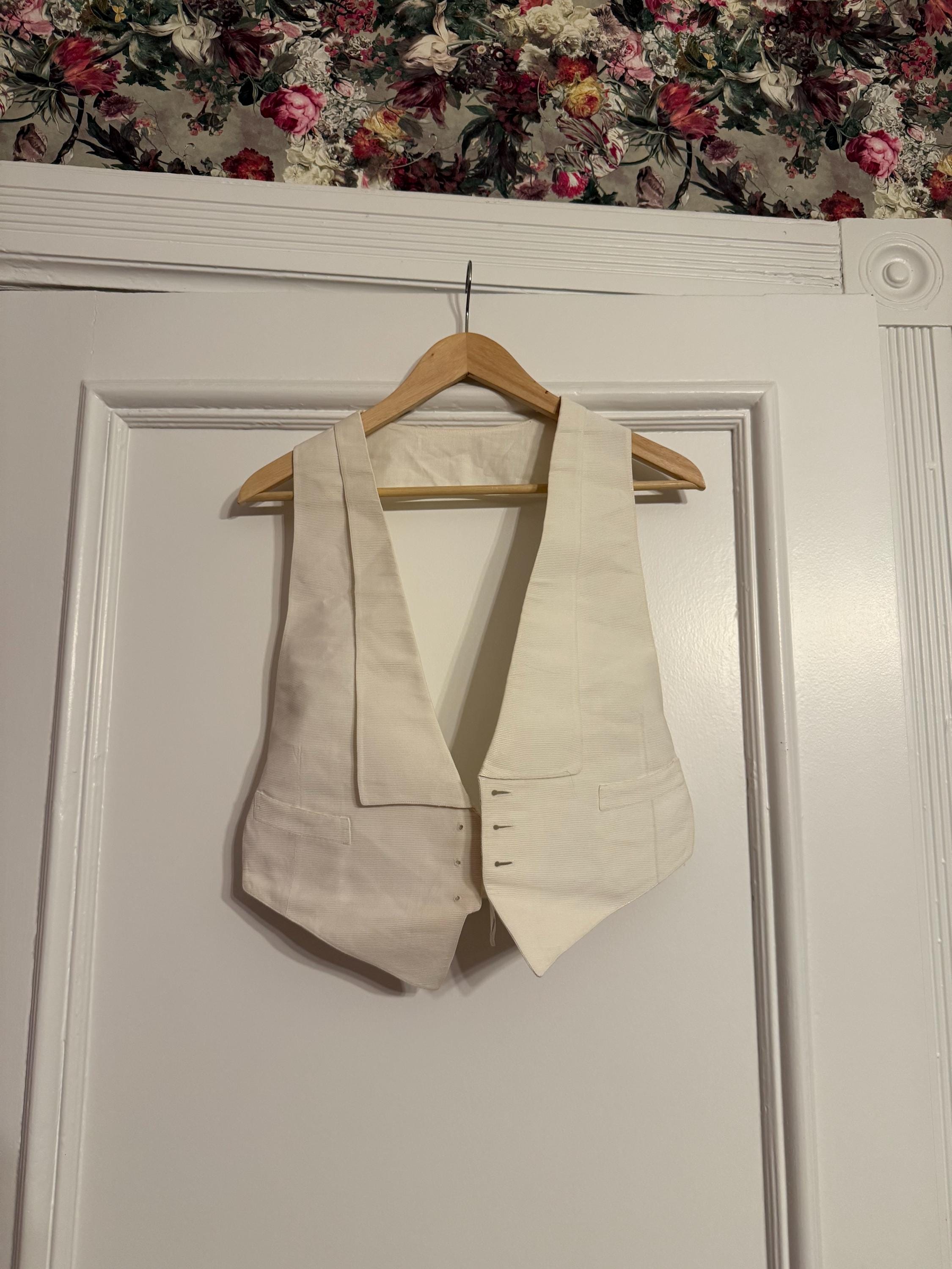 Victorian / Edwardian - White Tie Waistcoat / Vest - 1900s / 1910s 