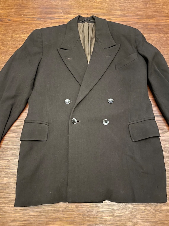 ダブルブレストジャケット - 1930年代/1940年代 - ブラウン - Etsy 日本