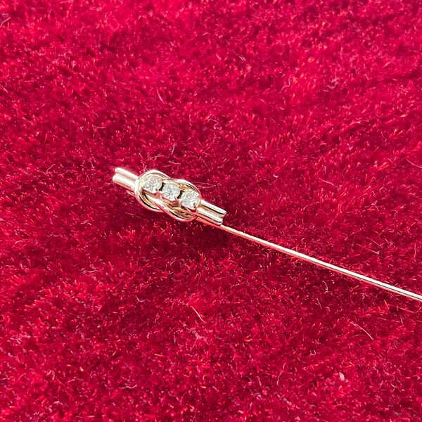 Victorian / Edwardian - Cravat / Tie Stick Pin - Gold plated - 1900s / 1910s