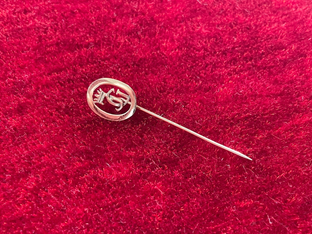 Victorian / Edwardian Cravat / Tie Stick Pin Gold Plated 1900s / 1910s