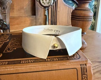 Edwardian - Detachable Spearpoint Collar - 1910s / 1920s / 1930s - EU37 / UK14.5