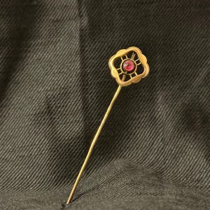 Victorian / Edwardian - Cravat / Tie Stick Pin - Gold plated - 1900s / 1910s