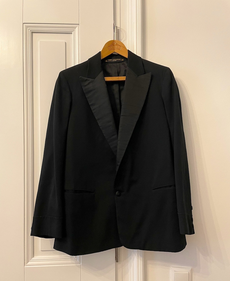 Victorian / Edwardian Smoking / Black Tie Jacket 1900s / - Etsy