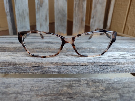 Buy Versace Brown Tortoise Shell Plastic Eyeglasses (frames  display picture 3