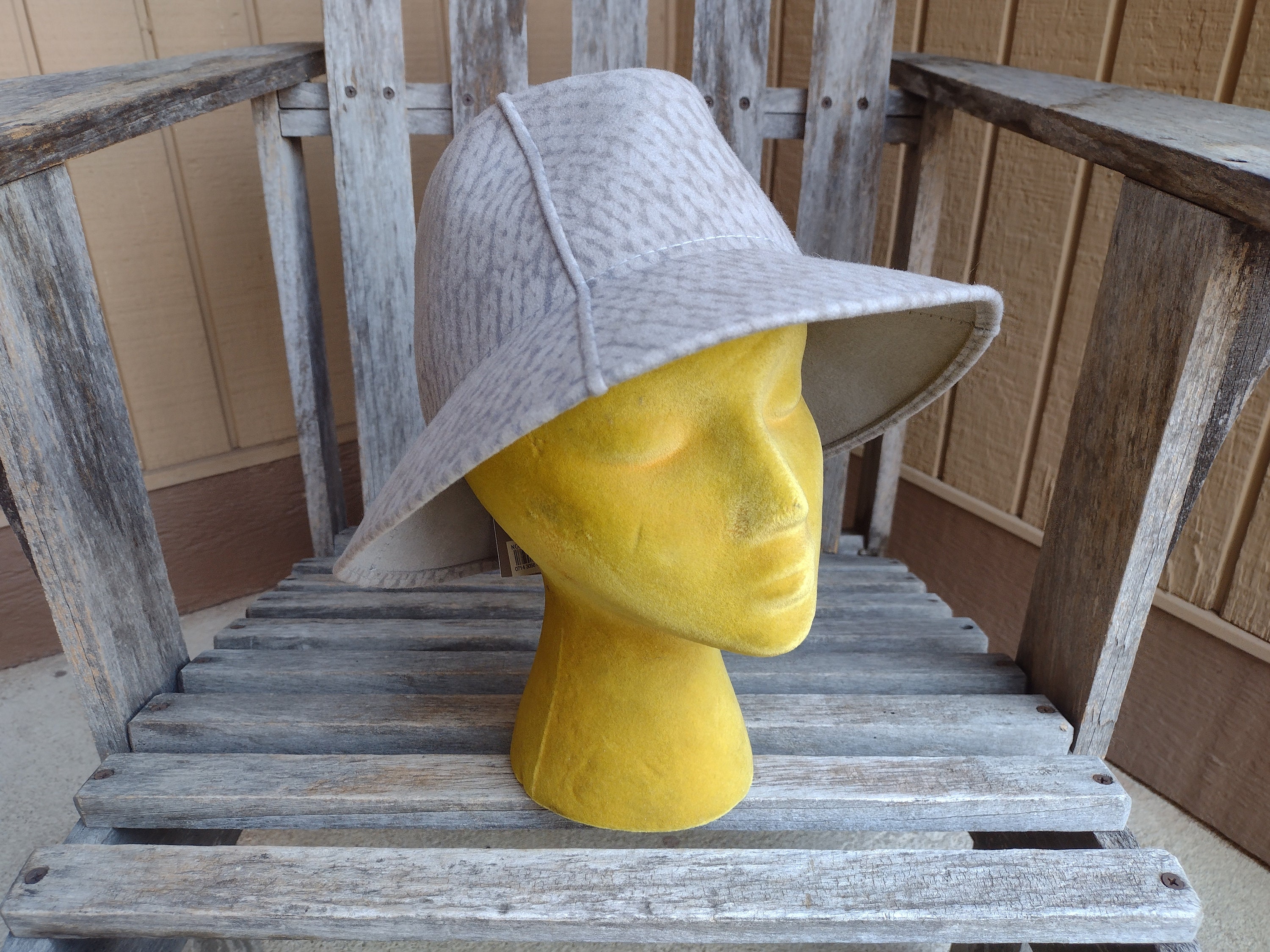 Nordstrom Womens‎ Grey 100% Wool Wide Brim Fedora Hat One Size Adjustable Women main image 2