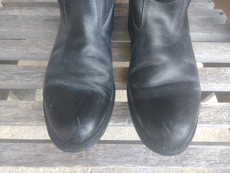 Vintage Bates Floataways Black Leather Boots Mens Distressed | Etsy