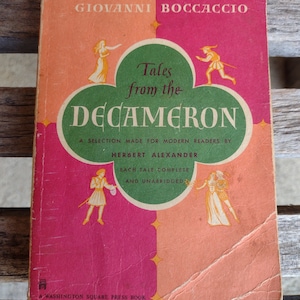 Tales From The Decameron Softback Book Retro Vintage Fiction Book Author Giovanni Boccaccio Pages 369 Year 1961