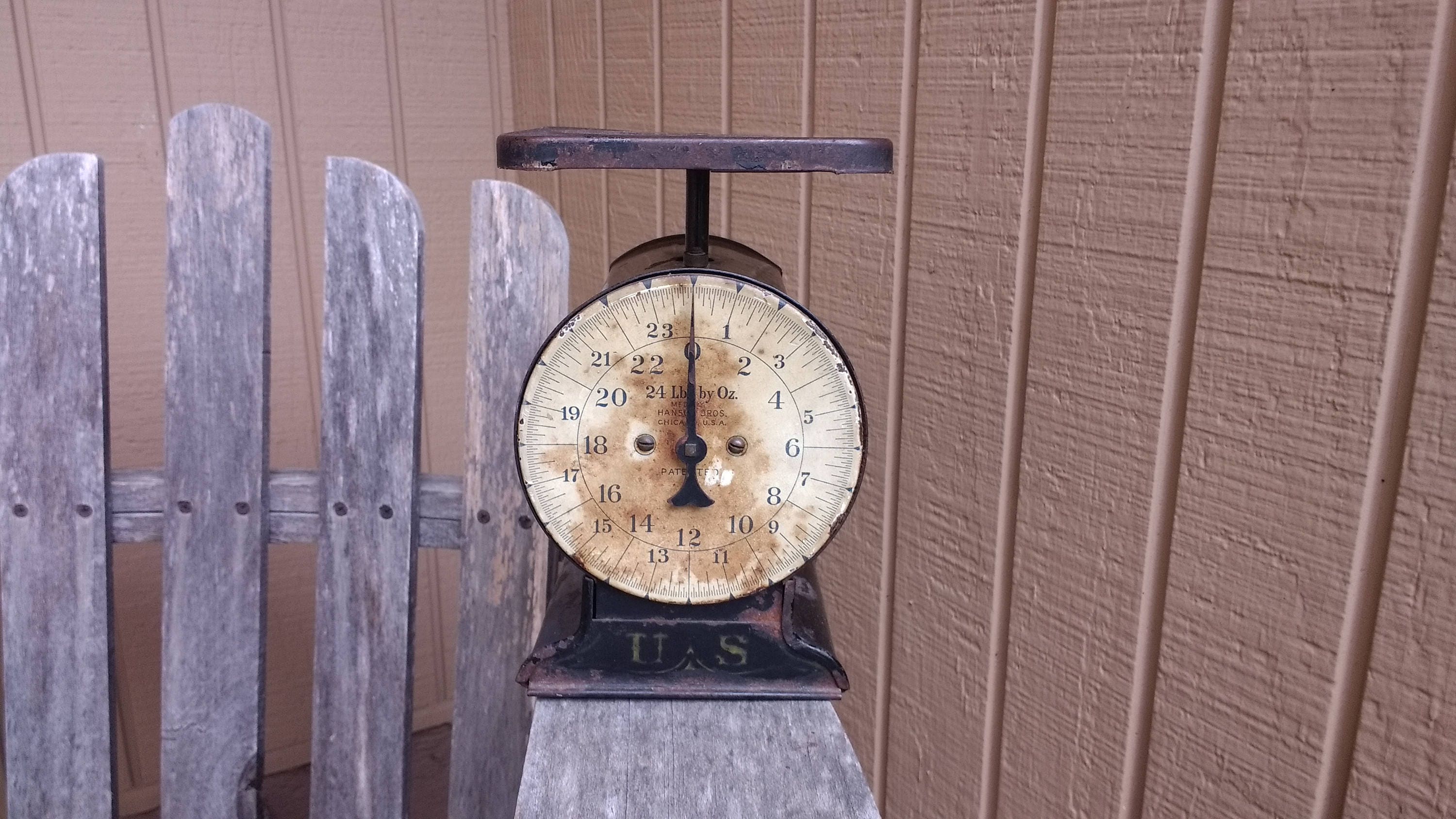 Vintage Hanson Bros. Scale Co. Chicago IL, USA No. 24 (24lb Scale