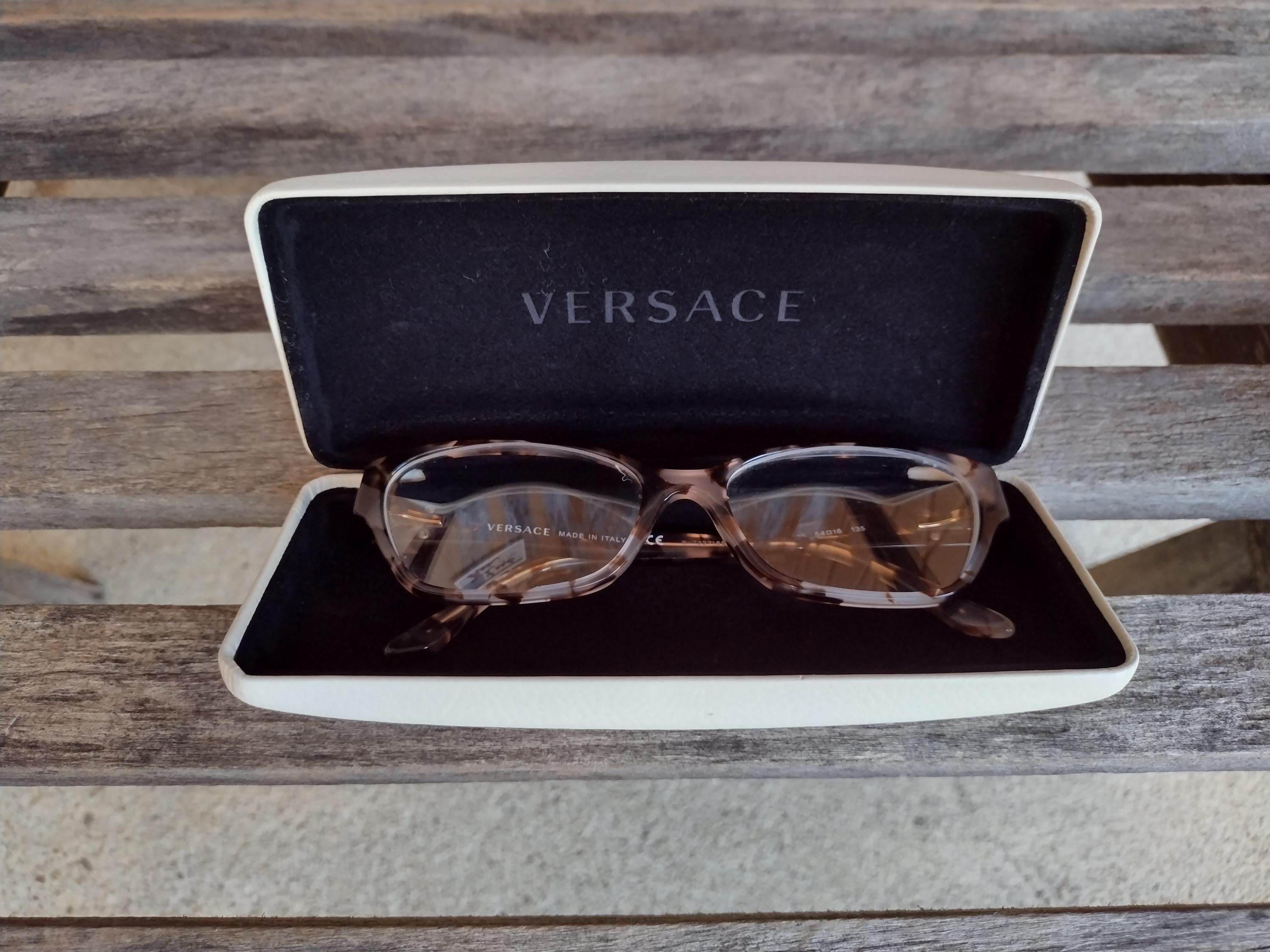 Vintage Versace Eyeglasses Frames. Mod3076B Brown Tortoise Plastic Rectangular Versace Brown Tortoise Shell Plastic Eyeglasses (frames Only  main image 4