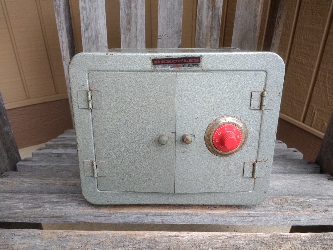 Vintage Hercules Safe Bank Double Door Throw Bolt Automatic Alarm by