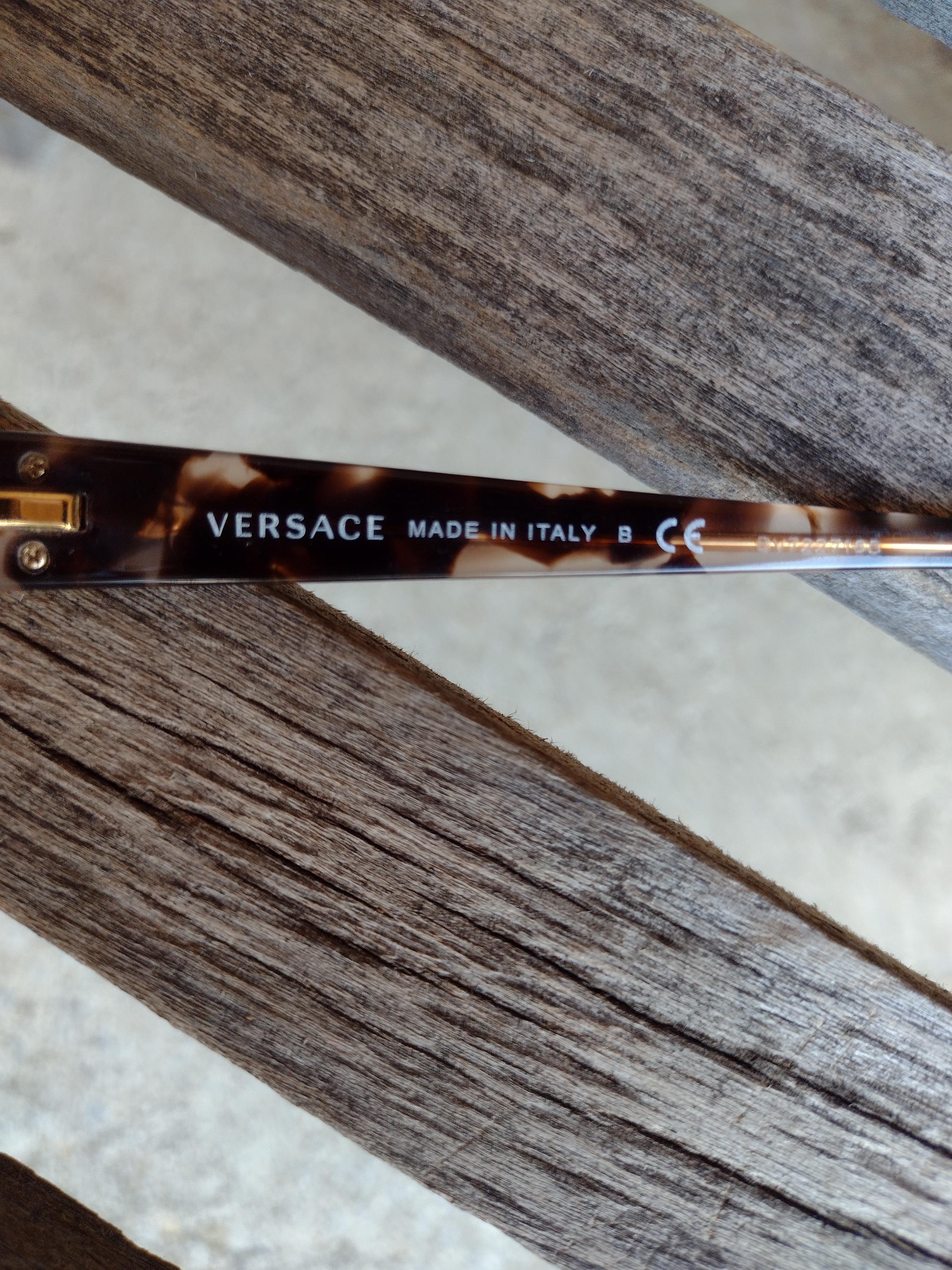 Versace Brown Tortoise Shell Plastic Eyeglasses (frames Only 