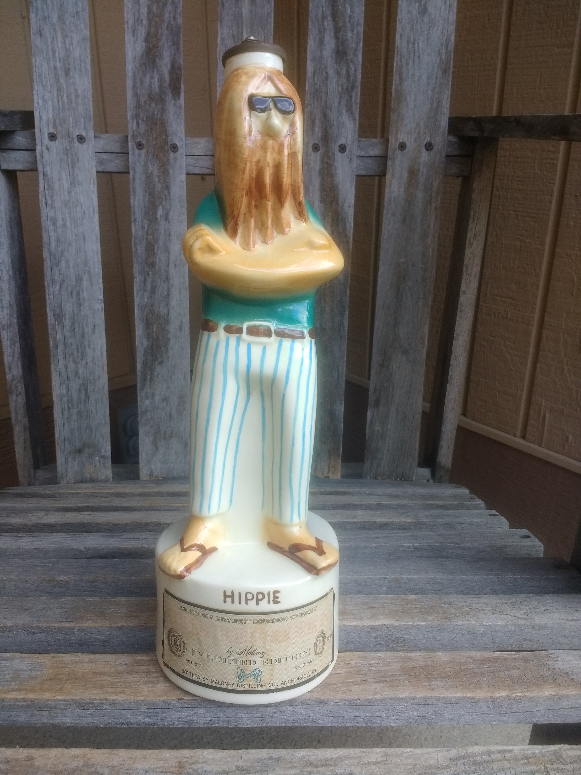 1970’s Kronenfilter HB タバコ ビンテージ ペンホルダー Vintage Maloney Distilling Co Hippie Porcelain Decanter