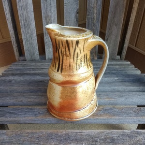 Vintage Ramey Studio Pottery Pitcher Decorative Home Decor Signed Pottery Height 7 3/4&quot;