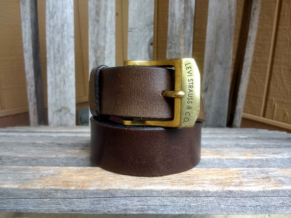 levi strauss leather belts