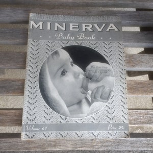 Vintage Minerva Baby Book Infant Unchet Instruction Paper Back Book Volume 67 Copyright 1943 Pagine 40 Stampato negli Stati Uniti
