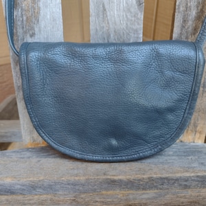 Graue Leder Crossbody oder Umhängetasche Retro Vintage Handtasche Geldbörse Echtes Leder Made in India