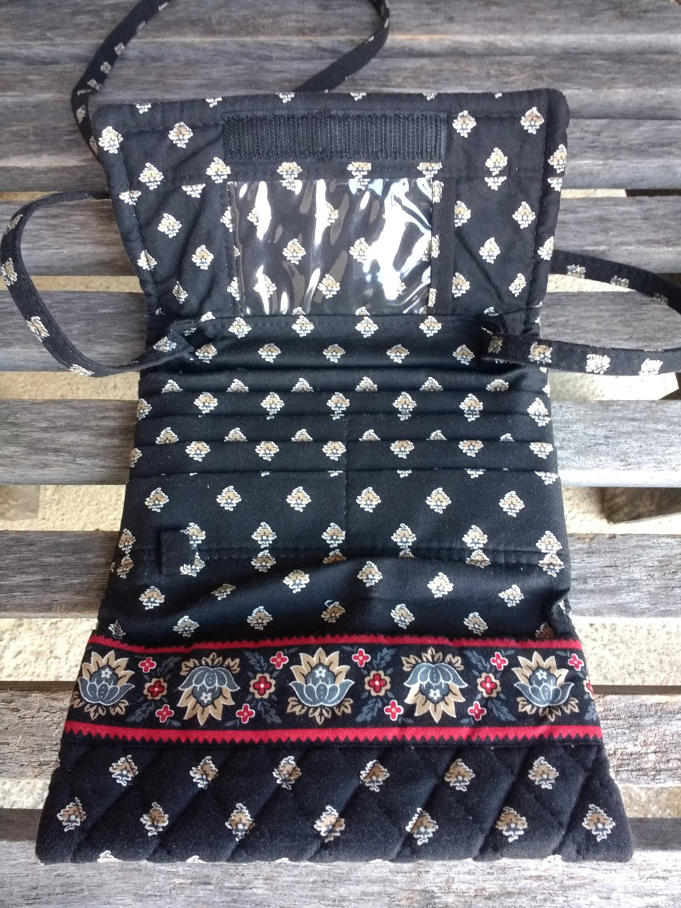 Vintage Vera Bradley Black Shoulder Bag Floral Crossbody Bag Etsy