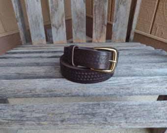 Ann Taylor Loft Brown Wide Leather Belt With Metal Single  display picture 3