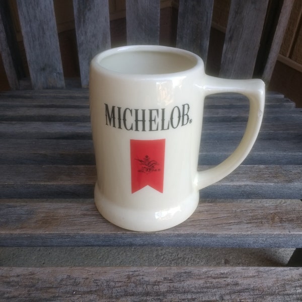 Vintage Michelob Beer Stein Retro Anheuser Busch Ceramic Tankard Made in USA